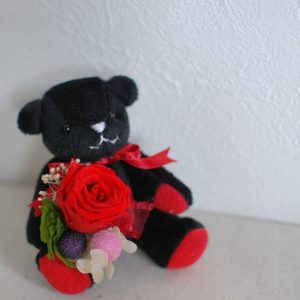 黒いくまのぬぐるみ